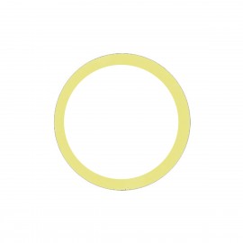 Anillo metálico amarillo de...