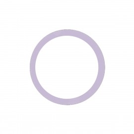 Anillo metálico malva de...