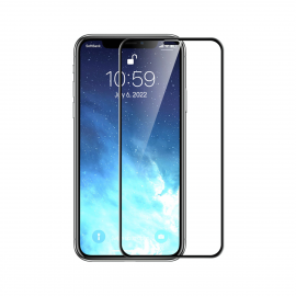 PROTECTOR COMPLETO FULL COVER 5D PARA IPHONE XS MAX NEGRO