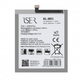 ISER BATERÍA BL-M03 PARA LG...