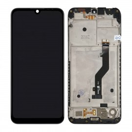 Pantalla completa con marco para ZTE A7 2019 negra