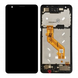 Pantalla completa con marco para ZTE Blade A31 negra