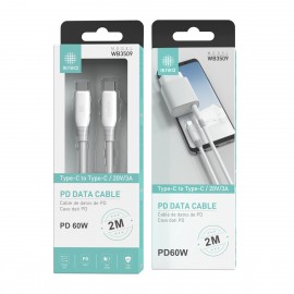 IKREA WB3509 CABLE PD TYPE-C A TYPE-C 2M 60W BLANCO