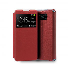 FUNDA DE LIBRO OPPO A16 ROJO