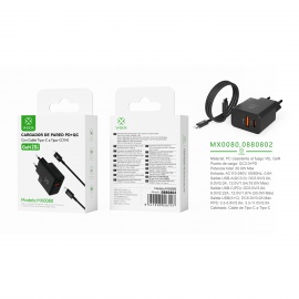 EU QC+PD GaN Wall Charger...