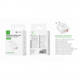 EU QC+PD GaN Wall Charger...