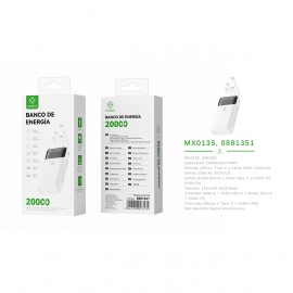 Power Bank MX0135 20000mah...