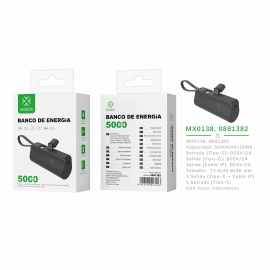 Power Bank MX0138 5000mah...
