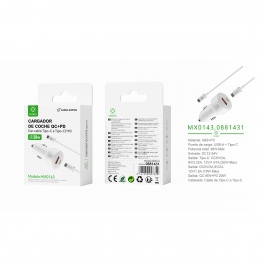 PD+QC Car Charger MX0143...