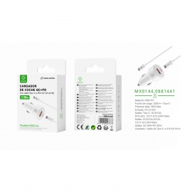 PD+QC Car Charger MX0144...