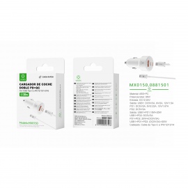 PD*2+QC Car Charger MX0150...