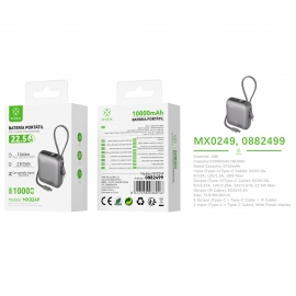 MX0249 Power Bank con cable...