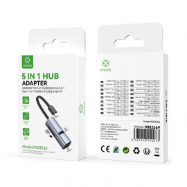 WOOX MX0266 ADAPTADOR HUB 5...