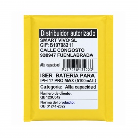 Batería para iPhone 17 Pro...