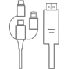 CABLE HDMI MULTI